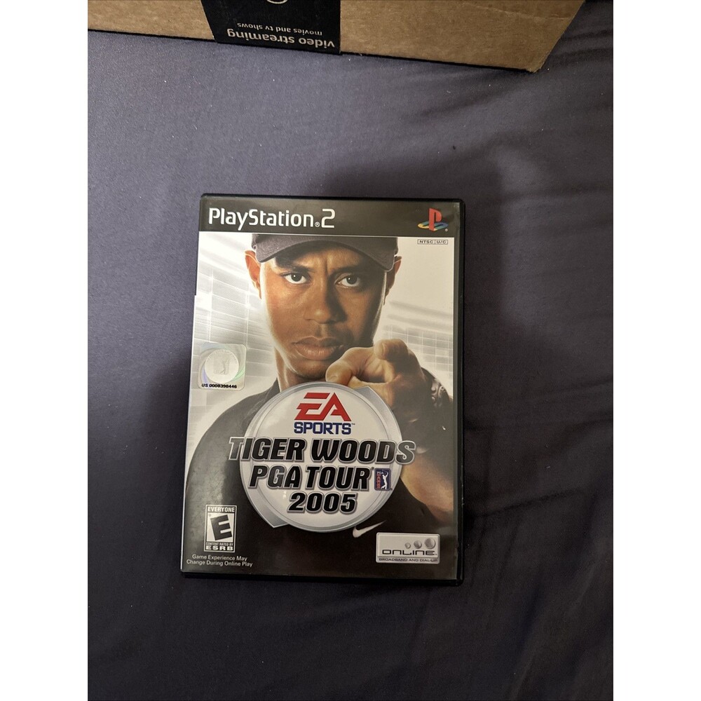 Tiger Woods PGA Tour 2005 For PlayStation 2 CASE AND MANUAL ONLY